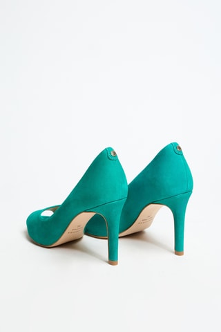 Escarpins en cuir Oceane - Turquoise