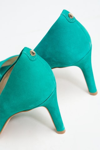 Escarpins en cuir Oceane - Turquoise