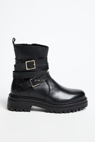 Bottines en cuir Pinar - Noir