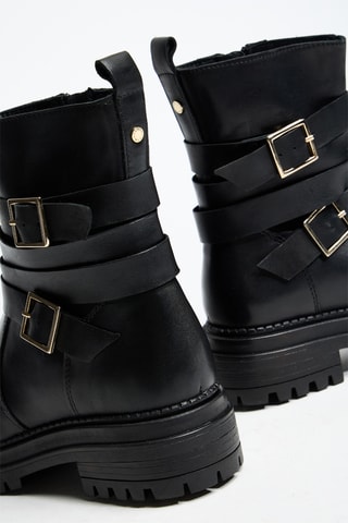 Bottines en cuir Pinar - Noir