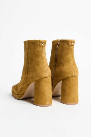 Bottines en cuir Plume - Moutarde
