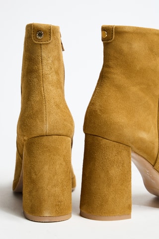 Bottines en cuir Plume - Moutarde