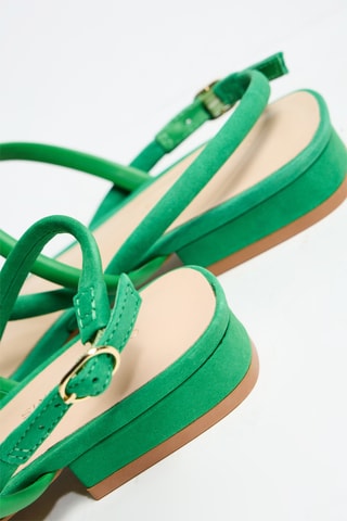 Sandales en cuir Renatta - Vert