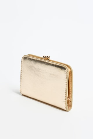 Pochette en cuir de mouton Alice - Doré
