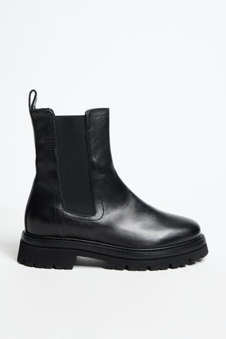 Bottines Chelsea en cuir Teenou - Noir