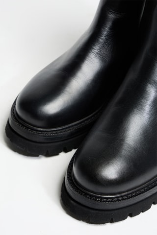 Bottines Chelsea en cuir Teenou - Noir