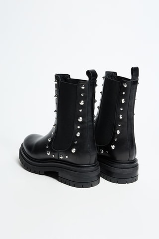 Bottines Chelsea en cuir Verene - Noir
