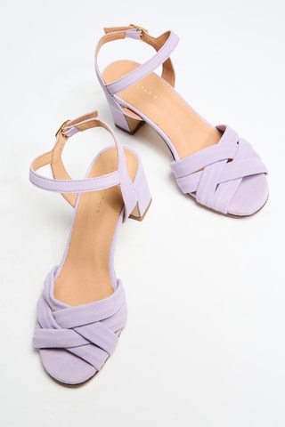 Sandales à talons en cuir Vilo - Lilas