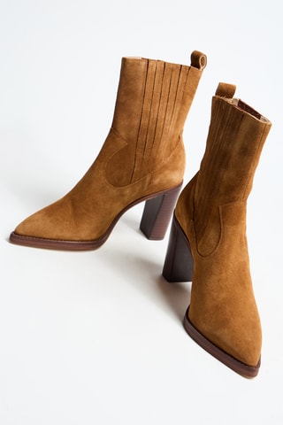 Bottines en nubuck Zaeli - Camel