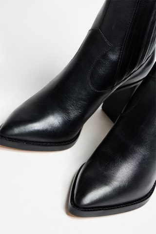 Bottines en cuir Zaeli - Noir