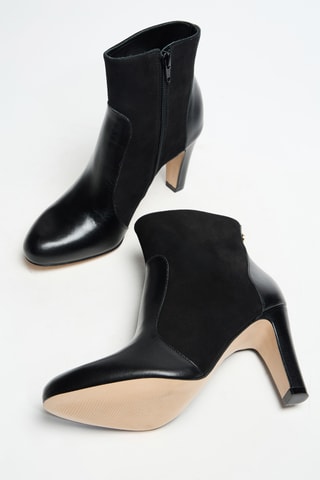 Bottines en cuir Zeloia - Noir