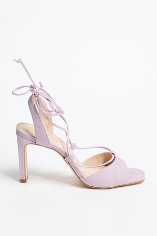 Sandales à talons en cuir Zitina - Lilas