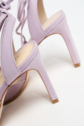 Sandales à talons en cuir Zitina - Lilas