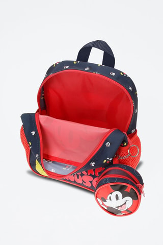 Mochila Mickey Mouse Disney Vermelho e preto - Preto