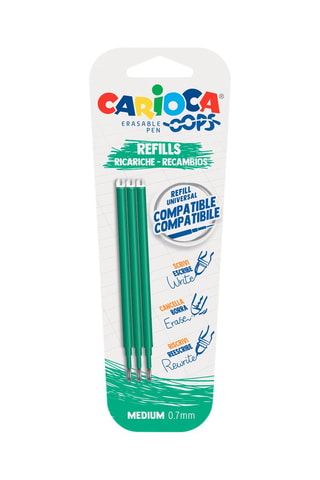 3 recargas Oops - Verde