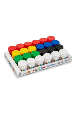 24 frascos de guache - A partir dos 3 anos - 25 ml