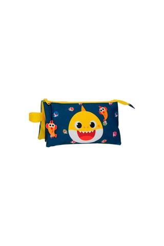 Estojo Baby Shark Pinkfong - Azul e amarelo - Azul e amarelo