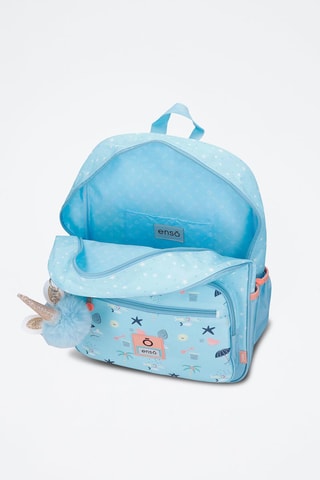 Sac à dos - Blanc, bleu et rose