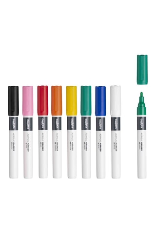 8 marcadores acrílicos - Multicolor