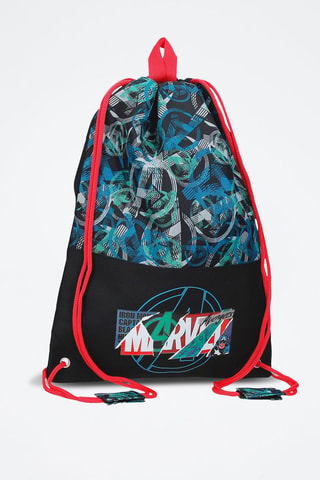 Mochila Capitão América Os Vingadores Marvel - Preto - Preto e azul