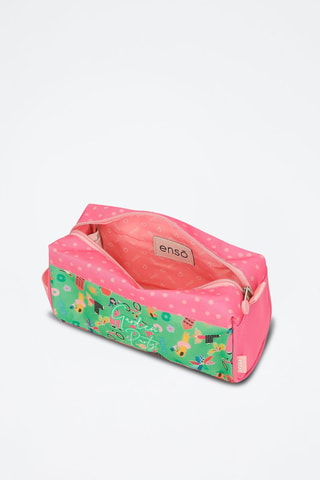 Estojo - Rosa - Verde e rosa