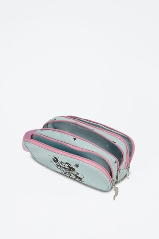 Estojo de higiene Mickey e Minnie Disney - Turquesa - Azul