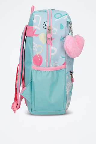 Sac à dos - Blanc, bleu, jaune et rose