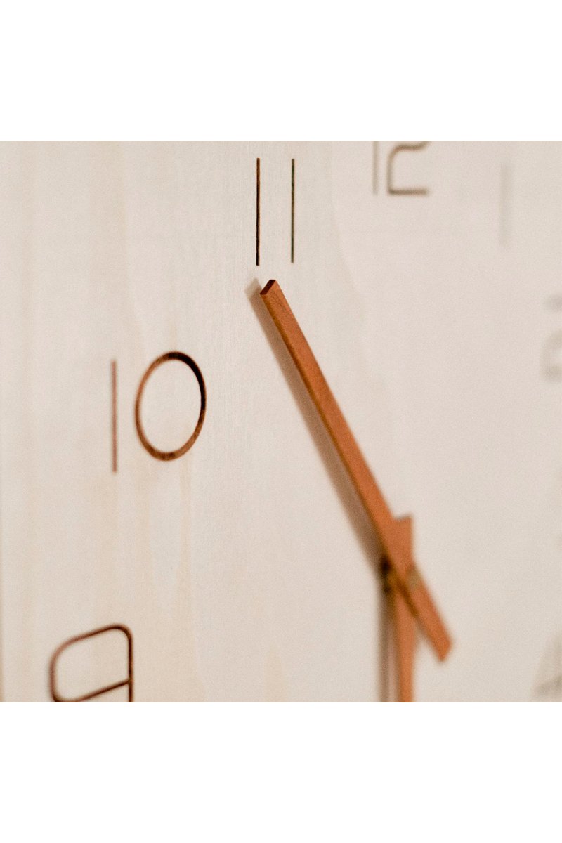 Reloj mural Simplicity - 30 cm - Natural