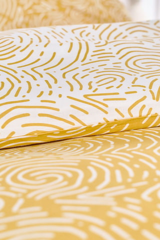 Parure de couette en coton Sunshine - Jaune