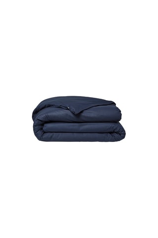 Housse de couette en coton biologique 57 fils/cm² - Bleu marine