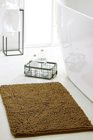 Tapis de bain Meche Bronze - 50 x 80 cm