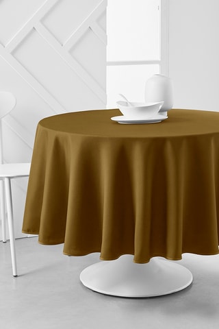 Nappe ronde Essential - Marron