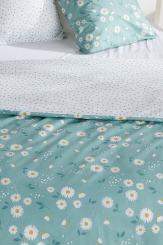 Parure de couette en coton 57 fils/cm² Sunshine - Bleu