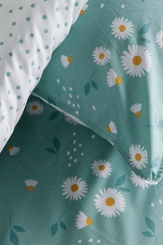 Parure de couette en coton 57 fils/cm² Sunshine - Bleu