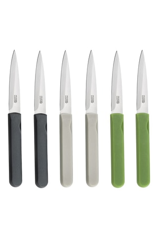 6 couteaux office en acier inoxydable Energy - 19 cm