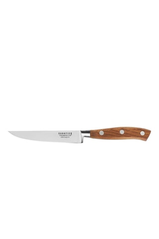 6 couteaux à steak Ryokan en acier inoxydable avec manche en bois de frêne fumé