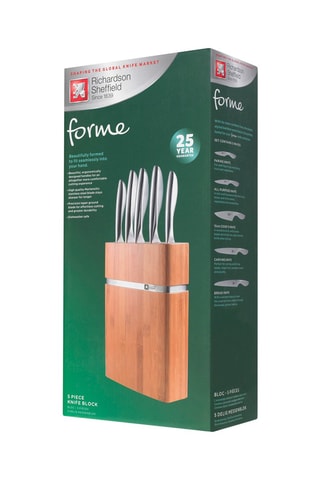 Bloc de 5 pièces en acier inoxydable 13/0  Forme