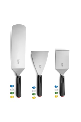 3 spatules barbecue en acier inoxydable Pro Flex