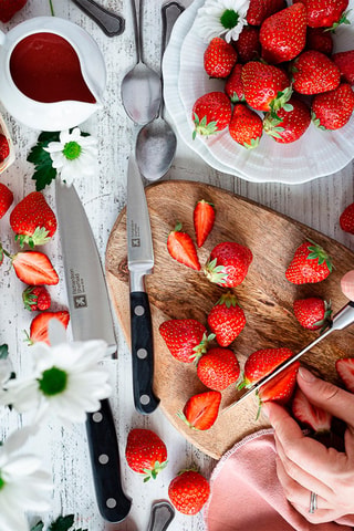 Bloc de 9 couteaux de cuisine V Sabatier life