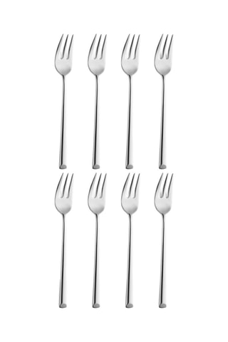 8 fourchettes en acier inoxydable