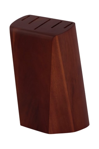 Bloc en acacia et pin de 5 couteaux en acier inoxydable et bois de pakka Victuose