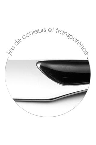 Ménagère en acier inoxydable Solstice Noir - 24 pièces