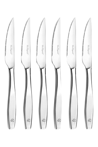 6 couteaux à steak en acier inoxydable Figure Inox