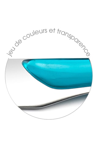Ménagère en acier inoxydable Solstice Turquoise - 24 pièces