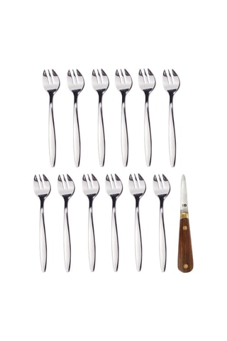 Set à huître en acier inoxydable 18/10 Lancette - 13 pièces