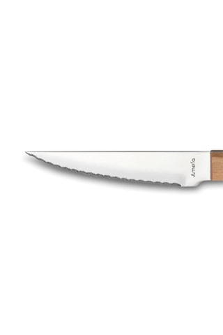 12 couteaux à steak en acier inoxydable