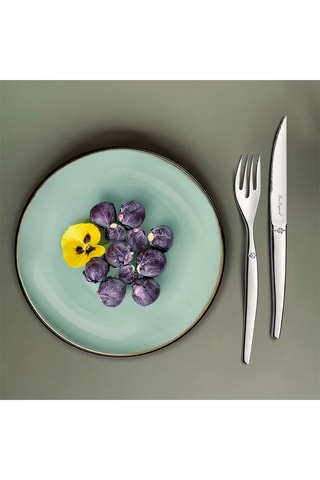 Juego de postre de acero inoxidable 18/0 grosor 2,5 mm Jet Miroir - 12 piezas
