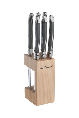 Bloc de 6 couteaux en acier inoxydable Tradition - 23 cm