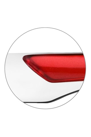 Ménagère en acier inoxydable Solstice Rouge - 24 pièces