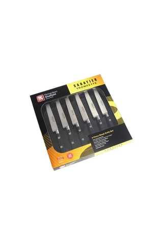 6 couteaux à steak en acier inoxydable 13/0 Sabatier Trompette - 26,2 cm